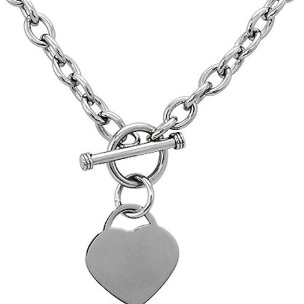 Silver Heart Pendant Necklace